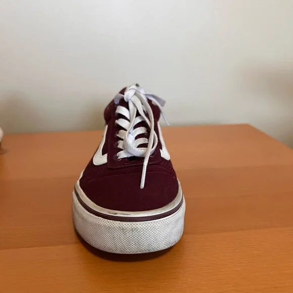Vans Low Top Ward Canvas Burgundy shoes woman’s size 6.5 - Picture 9 of 15